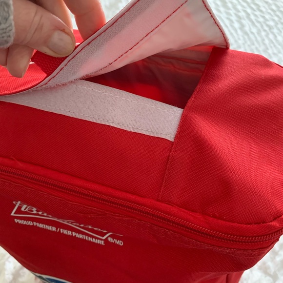 Budweiser Blue Jays cooler bag nap sac & cap - Picture 9 of 14